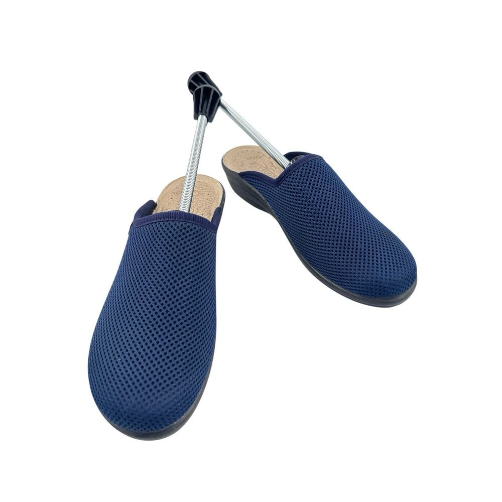 Fly Flot Clogs Mules Women 9 US Navy Mesh Anti-Shock Anatomic Comfort 40 ITALY